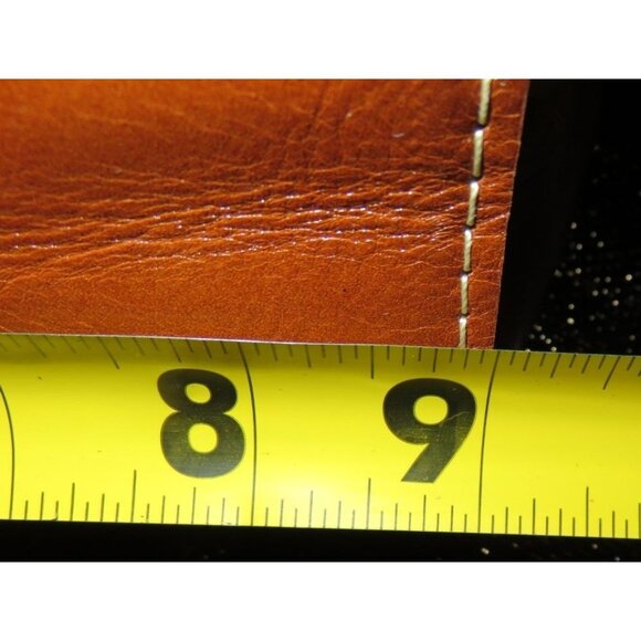 Patricia Nash Heritage Collection Leather Crossbody & Bernini Wallet Set Cognac - Picture 10 of 14